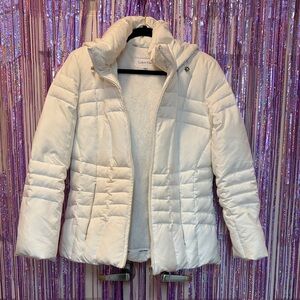 Calvin Klein Women's White Puffer Jacket